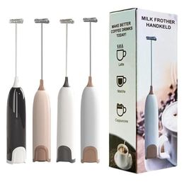 Handheld Electric Milk Frother Battery Operated Froth Maker Mini Blender Egg Beater Electric Blender Coffee Milk Stirrers Frother For Matcha/Hot Chocolate