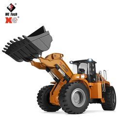 WLTOYS 14800 1 14 8CH Electric Remote Control Dozer RC Truck Beach Toys Engineering Car Tractor Excavator for Children 240508