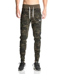 Casual Fitted Tracksuit Bottoms Camouflage Gym Pants Mens Sports Joggers Elastic Sweat Pants Gym Bodybuilding Sweatpants6051787