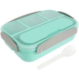 Lunch Boxes Bags Lunch Box 1300ML 4 Compartments BPA Free Bento Box Sealed Leak-proof Meal Box Lunch Containers Leak-Proof Microwave Dishwasher