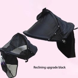 Baby Stroller Accessories Sunshield Shade Carriage Kids Stroller Sunshade Cover Prams Windproof Hood Canopy Cover Stroller Sun V 240508