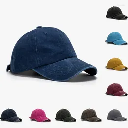 Ball Caps Cap Women Men Washed Cotton Baseball Unisex Casual Adjustable Outdoor Trucker Snapback Hats Sport Sun Visor Hat