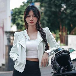 Motorcycle Apparel Four Seasons Can Wear Women'S Leather Clothing Casual Jacket Wear-Resistant Waterproof Anti-Fall Equipment