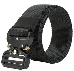 Tactical Nylon Belt Men SWAT Combat Molle Belts Army Metal Equipment Survival Belts Jeans Waist Strap 125 135cm8636331