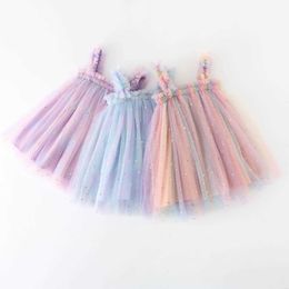 Girl's Dresses Baby Girl Clothes Colourful Suspenders Pleated Toddler Kids Dress Baby Tutu Dresses Children Birthday Princess Casual Wea