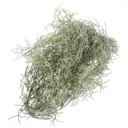 Decorative Flowers Simulated Hanging Vine Moss Fairy Garden Decor Micro-landscape Embellishments For Crafting Plants Plastic Preserved Dried