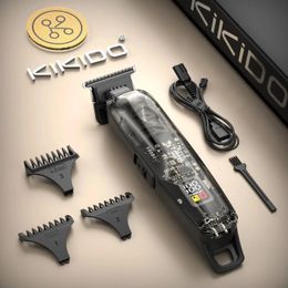 KIKIDO KK314 Hair Trimmer for Men Rechargeable ClippersHome Haircut Kit Cordless Barber Grooming Sets 240408