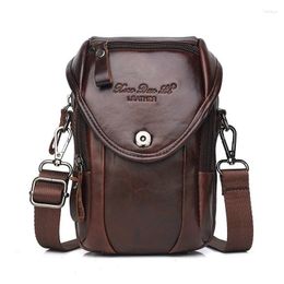 Bag Retro Genuine Leather Crossbody Mobile Phone Luxury Handbags Women Bags Designer Shoulder Small Messenger Bolsa