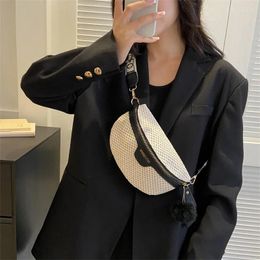 Waist Bags Summer Straw Women Bag Casual Belt Fanny Pack Brand Designer Banana Chest Fashion Crossbody