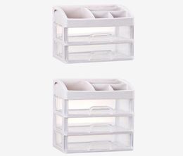 Storage Boxes Bins 2021 Makeup Organiser Drawers Plastic Cosmetic Box Jewellery Container Make Up Case Brush Holder Organizers2028929