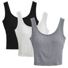 Women's Tanks Women Sexy Sleeveless Crop Tops Fashion Female Underwear Y2k Backlessole Girl Basic T-shirt Vest Lingerie Bras Tube Tops