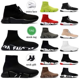 Designer Sock 1.0 2.0 Casual Shoes OG Luxury Runners Speed Trainers Mens Womens Platform Flat Sole Sneakers Triple s Loafers Booties Tennis Shoe Oudoor Dhgate