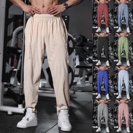 Men's Pants Loose Cotton Linen Summer Casual Breathable