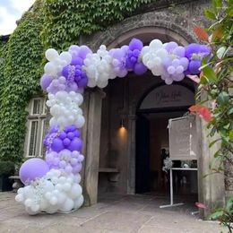 Party Decoration 150Pcs Purple Balloons Garland Kit Birthday Decor Light Balloon Arch Baby Shower Ballon Wedding Decorations