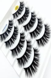 2020 NEW 5 pairs 100 Real Mink Eyelashes 3D Natural False Eyelashes Mink Lashes Soft Eyelash Extension Makeup Kit Cilios 3d1016698679