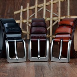 COWATHER men belt cow genuine leather designer belts for men high quality fashion vintage male strap for jeans cow skin XF002 201117 220T