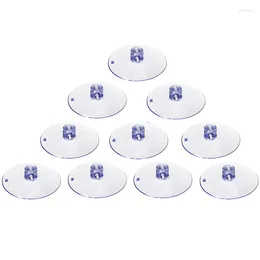 Hooks 10Pcs/Pack Fashion Transparent Wall Hanger Kitchen Bathroom Suction Cup Suckers For Window Hook XN438