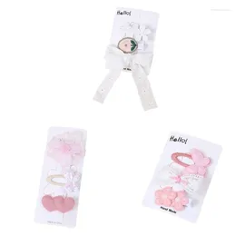 Hair Accessories Lace Embroidery Flower Clips Accessory Hairpin For Girls Kid Child Toddlers Headwear Barrettes
