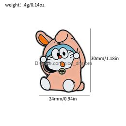 Pins, Brooches Cartoon Cute Pins Collect Metal Brooch Backpack Hat Bag Collar Lapel Badges Women Fashion Drop Delivery Jewelry Dhpu4