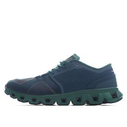 Designer de moda Sapatos de tênis casuais de emenda azul esverdeada para homens e mulheres Sapatos de nuvem Sapatos de corrida Sênis leves lentos de choque ao ar livre DD0424A 36-46 4