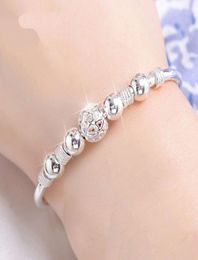 link 3 Style 925 Sterling Silver Lucky Charm Bracelet Manchet For Women Bracelets Jewellery Pulseira7231213