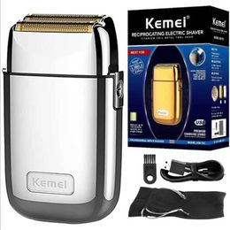 Electric Shavers Kemei Tx1 Rechargeable Metal Housing Pro Electric Shaver For Men Hair Beard Electric Razor Bald Shaving Machine Finishing Fade T240514