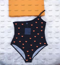 Heart Theme Swimwear Hipster Padded Push Up Women039s Onepiece Swimsuits Outdoor Beach Swimming Bandage Vacation Must Wear7546959