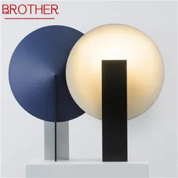 Table Lamps BROTHER Contemporary Simple Lamp LED Colorful Desk Lighting For Home Bedroom Decoration Living Room