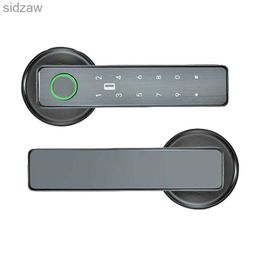 Smart Lock Tuya SmartLife application WiFi remote control smart fingerprint password RFID IC card single bolt lock with key dead bolt WX