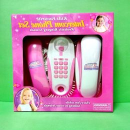Toy Walkie Children Gifts Simulation Ringing Play Kids Phone Talkies 230628 Real Intercom Sounds Talk To Each Other With Birthdaty Dwwss