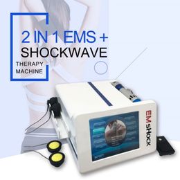 2 In1 Shockwave EMS Electronic Muscle Stimulator Cellulite Reduction Knee Back Pain Relief ED Treatment EMShock Wave Physical Therapy Machine