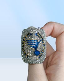 Blues Rings Hockey rings ship Ring With Box European And American Fashion New For Men Trend Jewelry Customized7897515