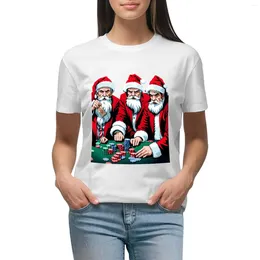 Women's Polos Mall Santa's Day Off T-shirt Female Clothing Graphics Summer Clothes Luxury Designer Women