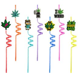 Drinking Sts Green Plants Themed Crazy Cartoon Plastic For Kids Pool Birthday Party Decoration Supplies Favours Childrens Reusable St D Otf4O