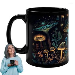 Mugs Restaurant Coffee Mug Realistic 3D Mushroom Image Ceramic Large Capacity Tea Cup With Ergonomic Handle Design For