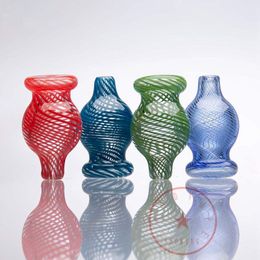 Latest Colourful Peak Smoking Pyrex Thick Glass Waterpipe Carb Cap Hat Nails Dry Herb Tobacco Oil Rigs Philtre Quartz Bowl Bubbler Bongs Tips Dabber Holder DHL