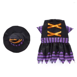 Dog Apparel Costume Witch Cat Clothes Puppy Cape With Hat Party Favours For Size