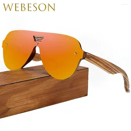 Sunglasses Natural Bamboo Wood Men Women Handmade Polarized Sun Glasses 2024 Mirror Coating Lenses High End Wooden Leg Eyewear