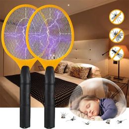 Zappers Electric Fly Insect Bug Zapper Bat Handheld Insect Fly Swatter Racket Portable Mosquitos Killer Pest Control for Bedroom Insects