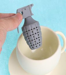 Coffee Tea Tools Silicone Tea Infuser Grenade Shape Philtre Strainer Percolator for Drinking Accessories8445835