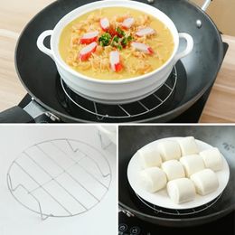 High Foot Stainless Steel Steaming Rack Four-corner Steamer Egg Rice Cooker Vegetable