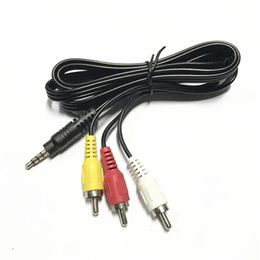 3.5mm Male To 3 Lotus Audio and Video 1 Minute 3 AV Cable TV Output One Minute Three RCA Yellow White Red Three Colours