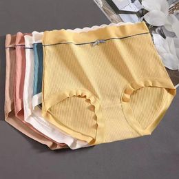 Women's Panties Lady Underpants Contrast Colour Breathable Seamless Soft Daily Wear High Elasticity Patchwork Women Underwear