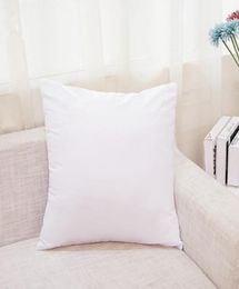Sublimation 4545cm Square Pillowcase DIY Blank Pillow Cover Heat Transfer Sofa Pillow Cases without insert polyester Throw Pillow3606057
