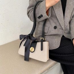 Bag Arrive Ribbon Design Small PU Leather Crossbody Winter Trend Hand Women's Shoulder Handbags Bags For Women 2024