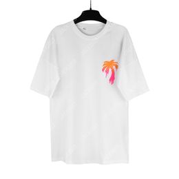 Palm PA 24SS Summer Rainbow PALM Letter Printing Logo T Shirt Boyfriend Gift Loose Oversized Hip Hop Unisex Short Sleeve Lovers Style Tees Angels 2215 NSXD