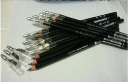 New waterproof eyeliner eyebrow pencil with sharpener eyelip liner pencil black and brown 12PCS7022036