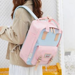 Backpack Women Waterproof Candy Colours Backpacks 14 Inch Laptop Female Mochilas Cute Travel Rucksack High Quality