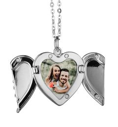Sublimation Big Wings Necklaces Pendants Sublimation Blanks Car Pendant Angel Wing Rearview Mirror Decoration Hanging Charm Orname3745070