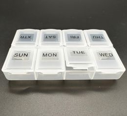 2021 Healthy Care Daily Medicine Pill Box Organiser Sort 8 Days Weekly HolderContainer Tablet Vitamin supplement Storage Cases Tr9199653